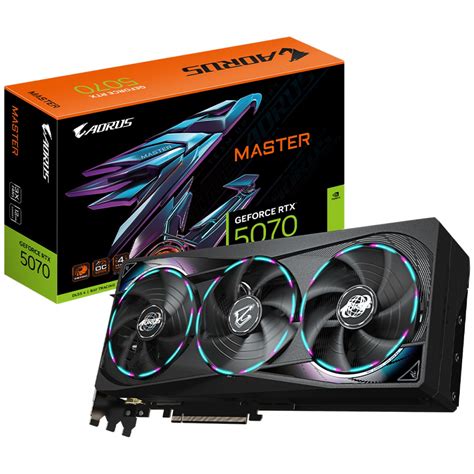 GIGABYTE nVidia GeForce RTX™ 5070 AORUS MASTER - 12GB GDDR7 HDMIx1/DPx3